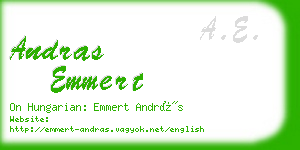 andras emmert business card